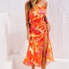 Formal Dresses | Sage and Paige Drive By Midi Dress - Tangerine