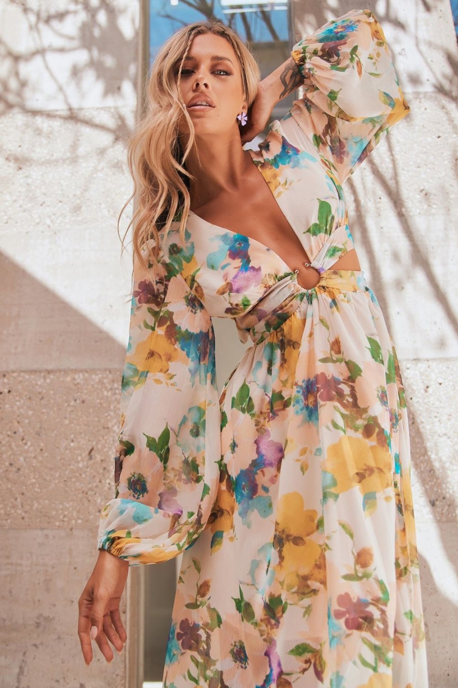 Formal Dresses | Sage and Paige Classic Crew Maxi Dress - Multi