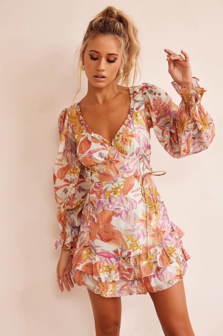 Day Dresses | Sage and Paige Addison Mini Dress - Orange Multi