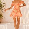 Day Dresses | Sage and Paige Tropic Like It'S Hot Dress - Orange