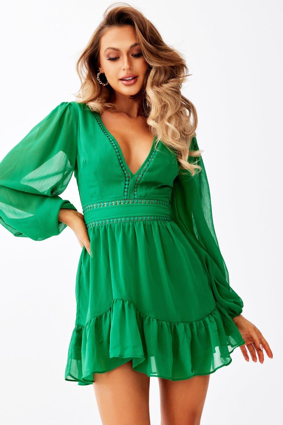 Formal Dresses | Sage and Paige In Heaven Mini Dress - Emerald