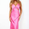 Formal Dresses | Sage and Paige Divine Intervention Midi Dress - Hot Pink