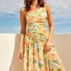 Day Dresses | Sage and Paige Finer Things Midi Dress - Green Multi