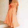 Formal Dresses | Sage and Paige Mariner Midi Dress - Peach