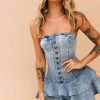 Denim | Sage and Paige Love Games Dress - Washed Blue