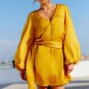 Day Dresses | Sage and Paige Flossy Mini Dress - Mustard