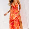 Formal Dresses | Sage and Paige Early Sunset Maxi Dress - Tangerine