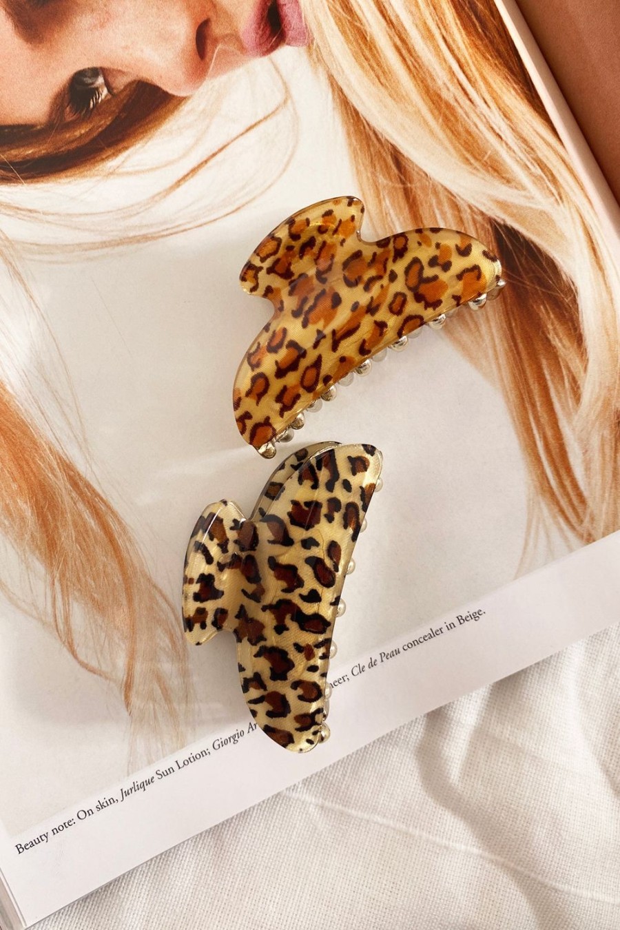 Hair Accessories | Sage and Paige Sofia Hair Clip Set - Leopard