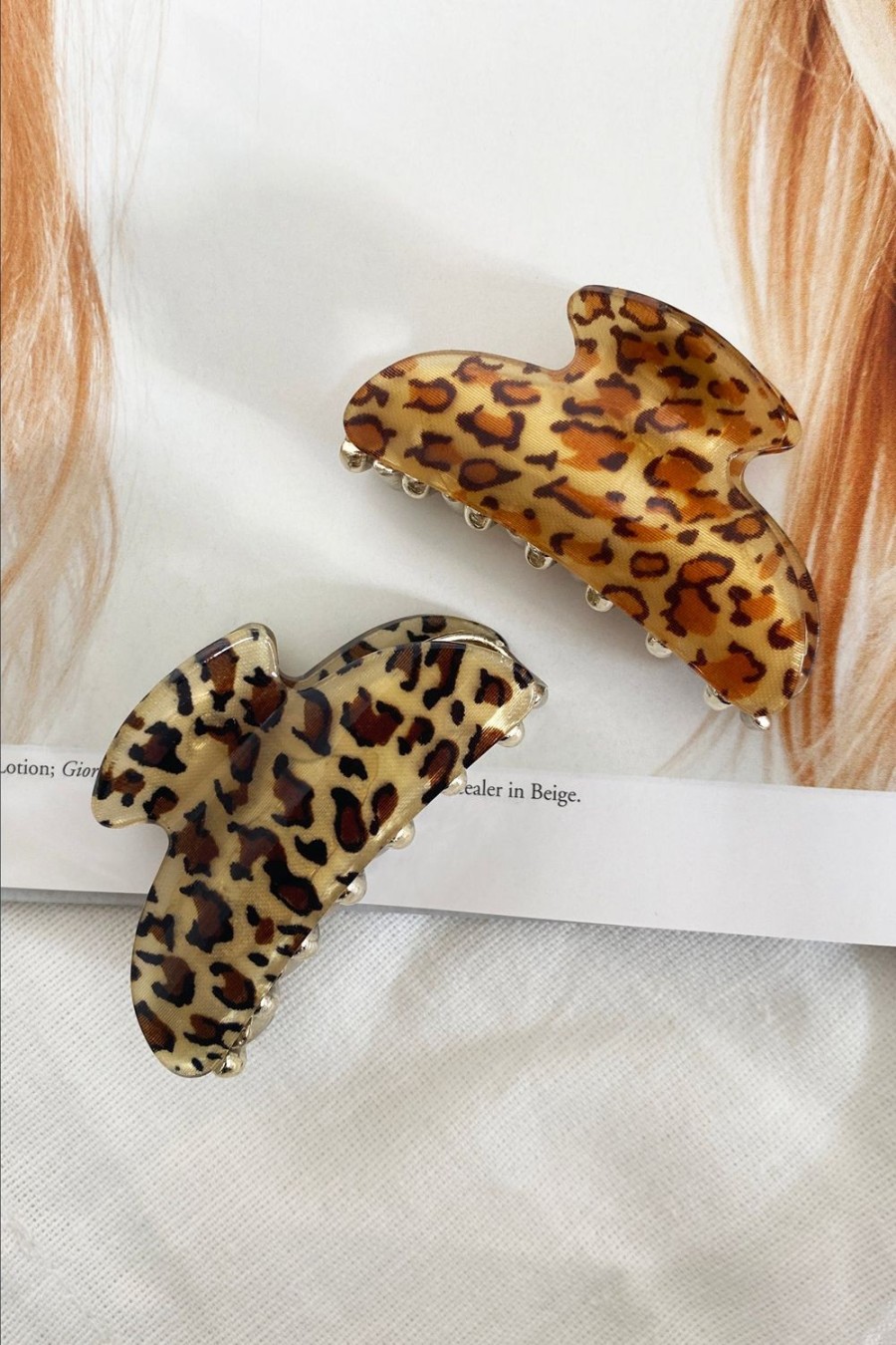 Hair Accessories | Sage and Paige Sofia Hair Clip Set - Leopard