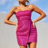 Going Out Dresses | Sage and Paige Rosa Sequin Mini Dress - Hot Pink